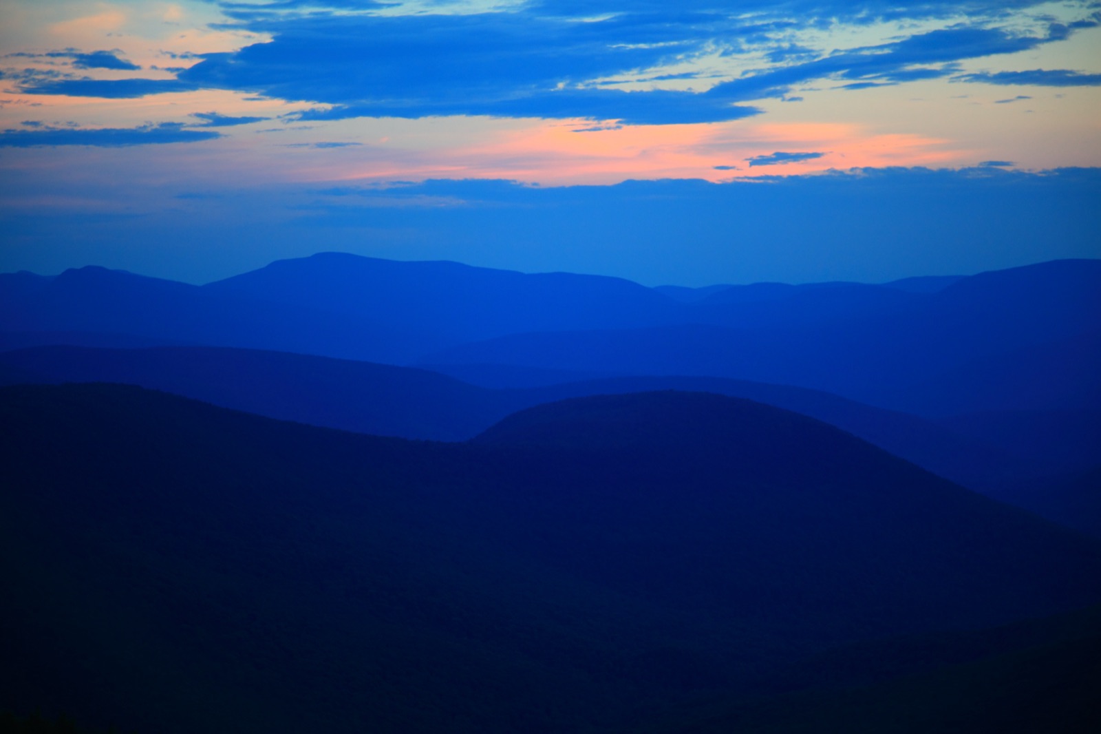 Plateau Mountain, Dusk — Catskill High Peaks photography